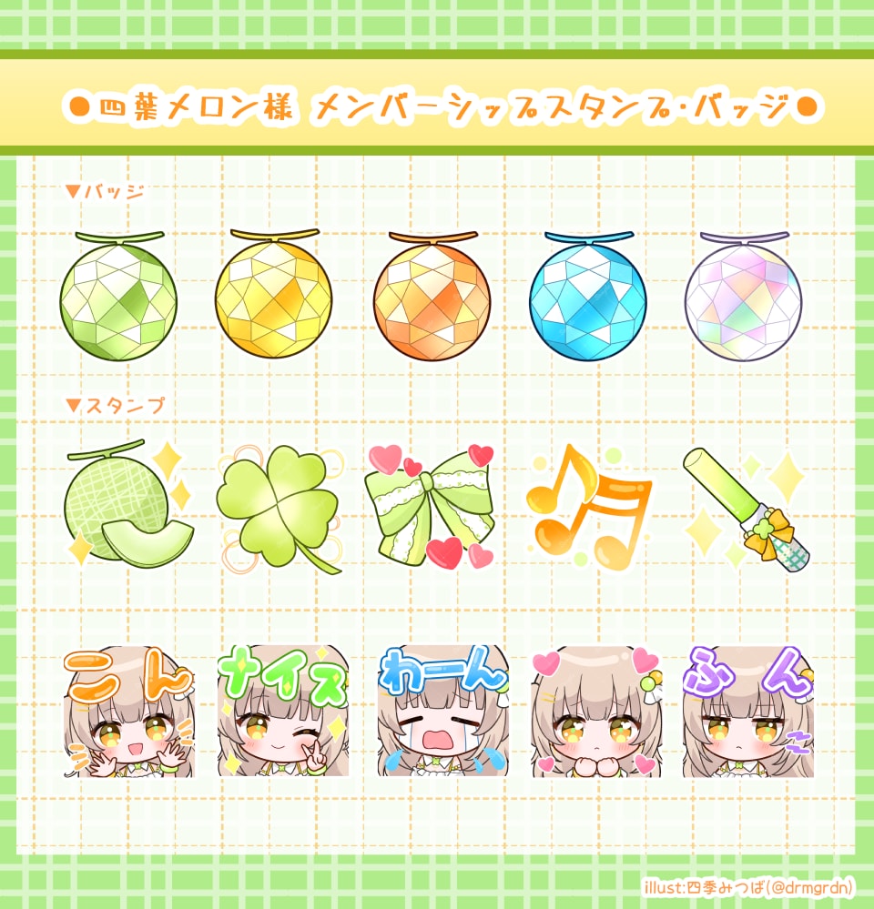 配信スタンプ・バッジやlineスタンプを制作します デフォルメイラストで制作！アニメーションもご対応可能です イメージ1