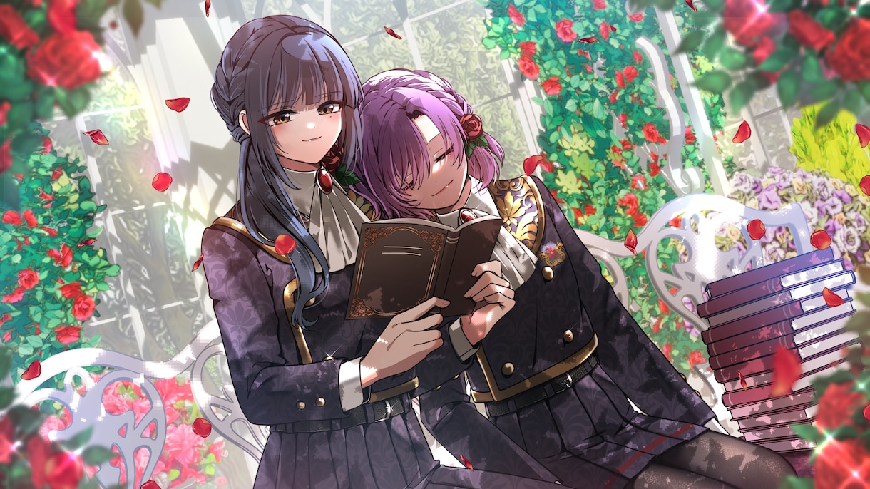 ゲームスチル風イラスト描きます 配信サムネ、ASMRなどにもお使いいただけます イメージ9