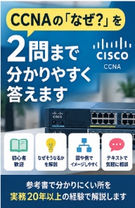 CCNAの「なぜ？」を2問まで分かりやすく答えます 参考書で分かりにくい所を実務経験20年以上の視点で解説 イメージ1