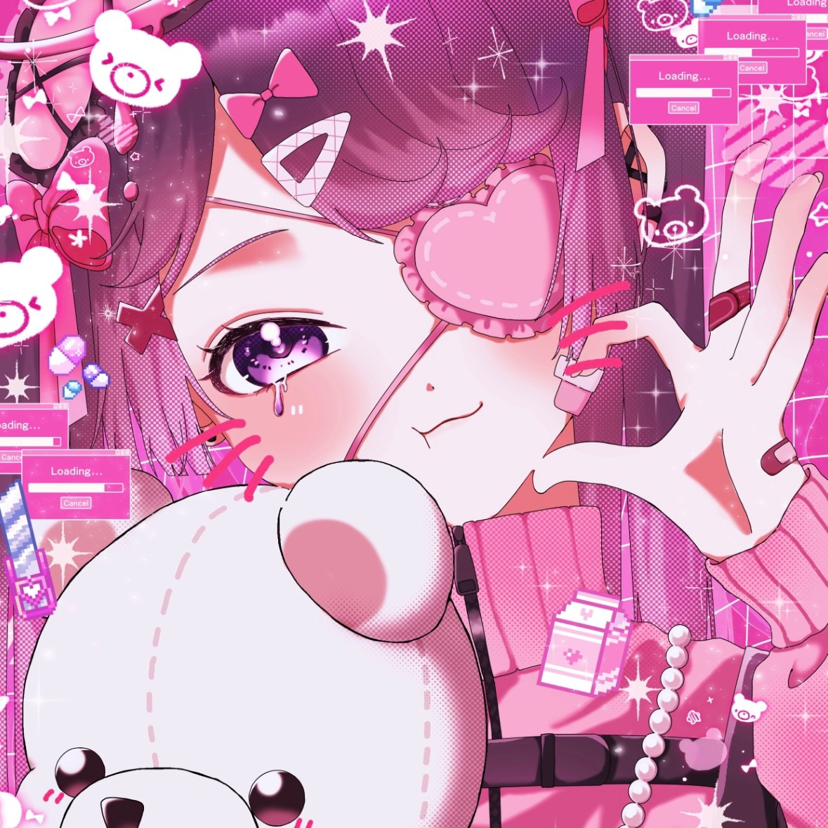 キラキラした可愛いイラストを描きます 見積もり大歓迎です！ぜひお声がけください！ イメージ2