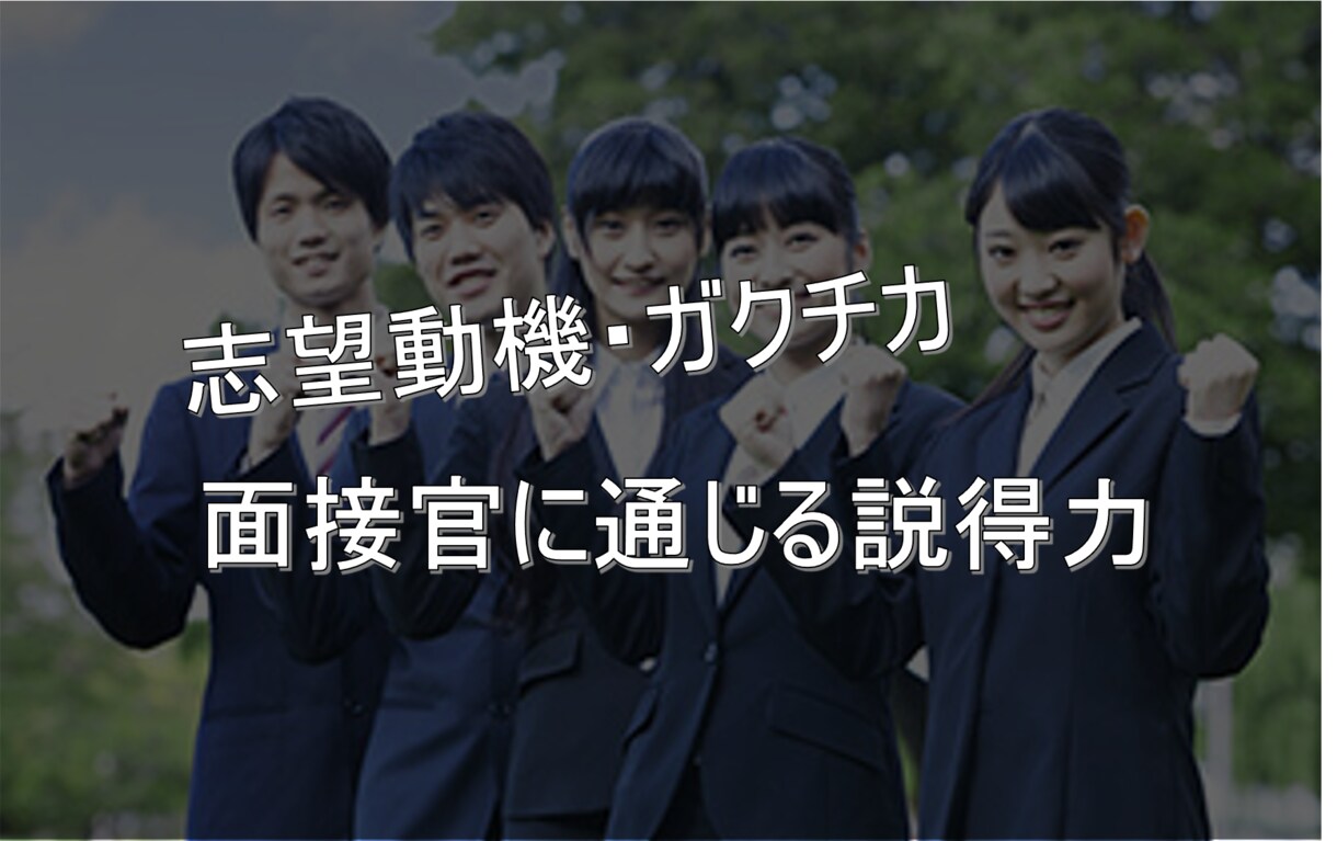 新卒面接経験者が就活用の応募書類添削します ガクチカ・志望動機を面接官に通じるものに！ イメージ1