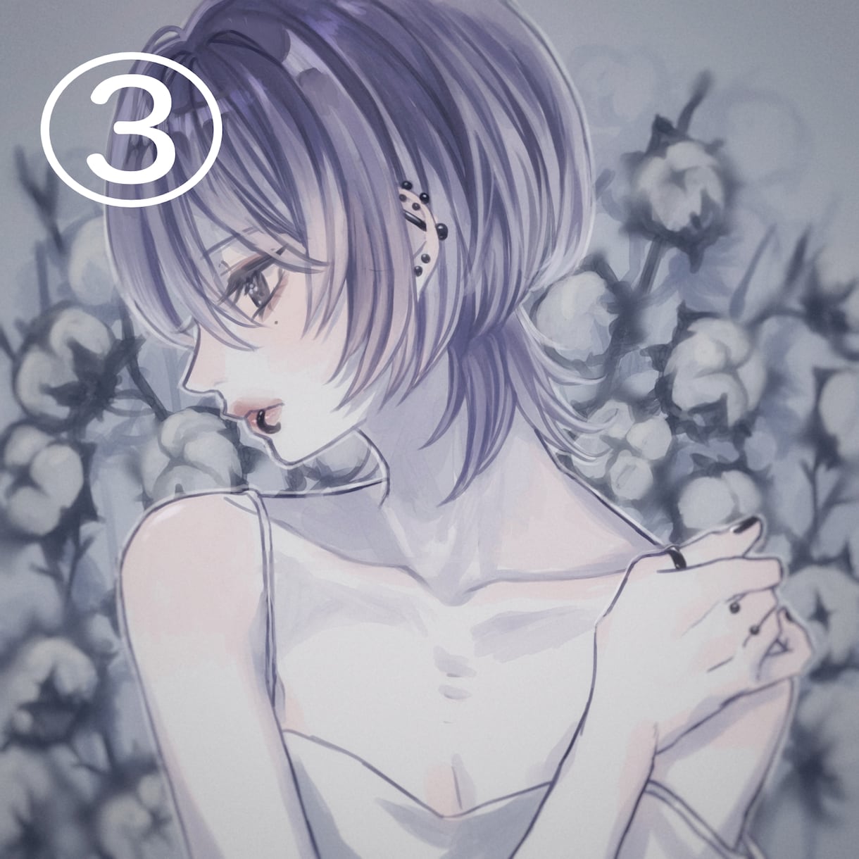 鬱々とした厚塗りイラストのアイコンを制作します 完全オリジナルです。あなたのために細部までこだわります。 イメージ4