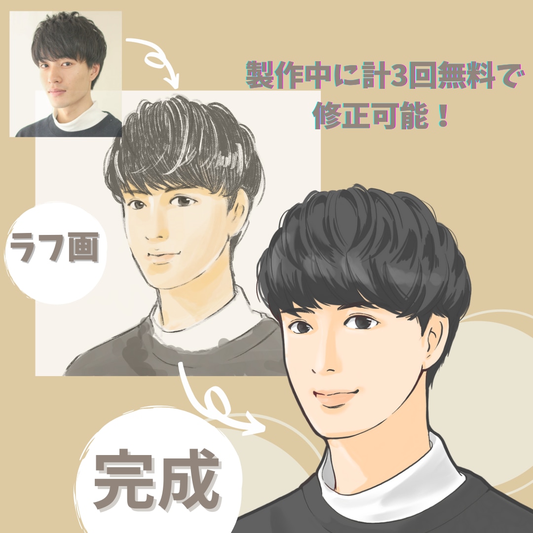 好印象☆シンプルでかっこいいアイコン描きます ビジネスや副業用のSNS,ブログのプロフィール画像などに イメージ6