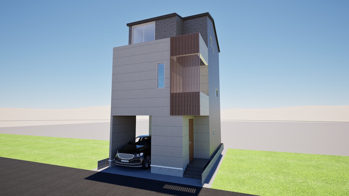 建築パース制作｜外観・内観をリアルに可視化します 「図面だけでは伝わらない空間を、リアルに再現します」 イメージ1
