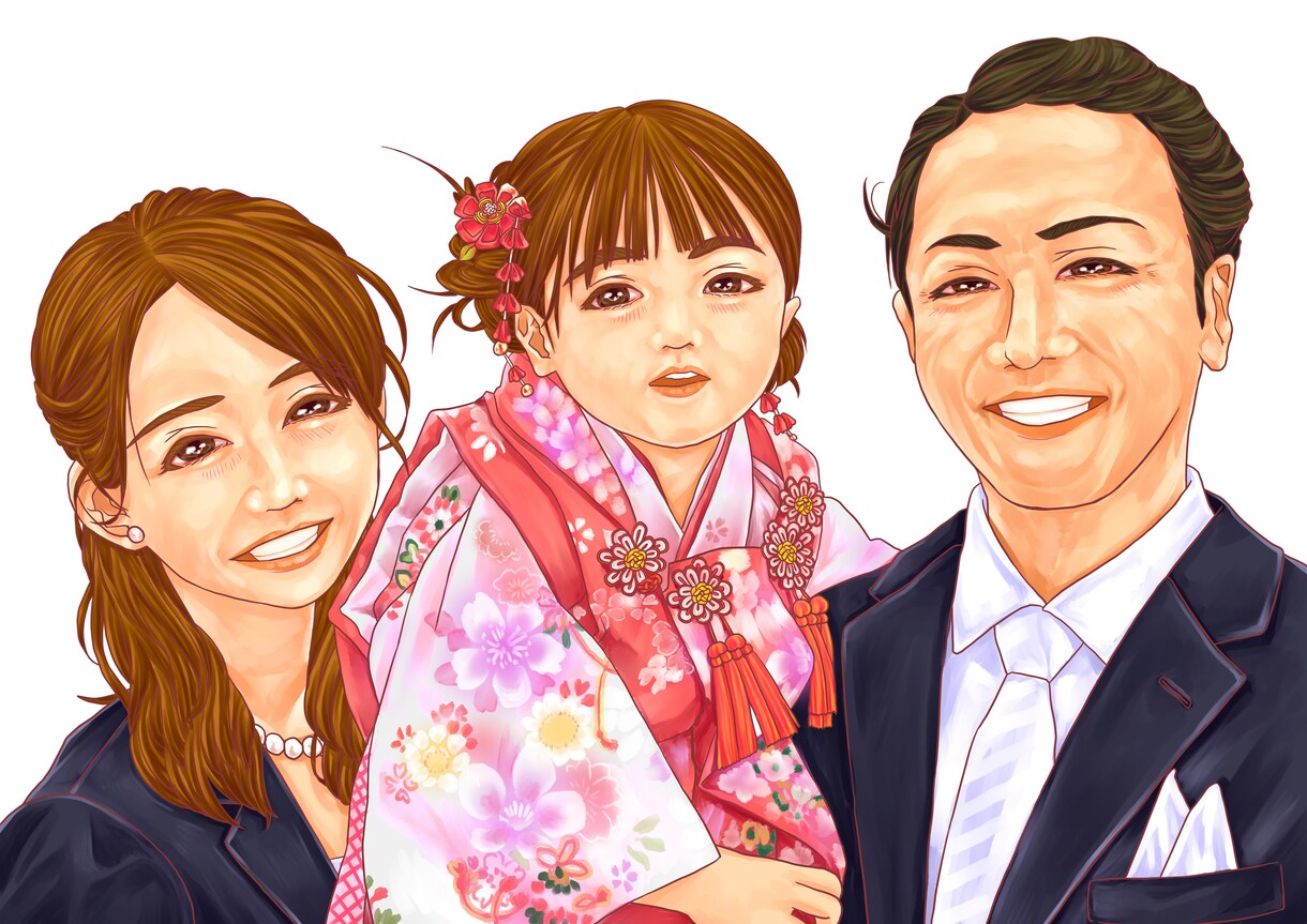 写真からリアルすぎない似顔絵を描きます 【人物からペットまで幅広く対応！！】 イメージ3