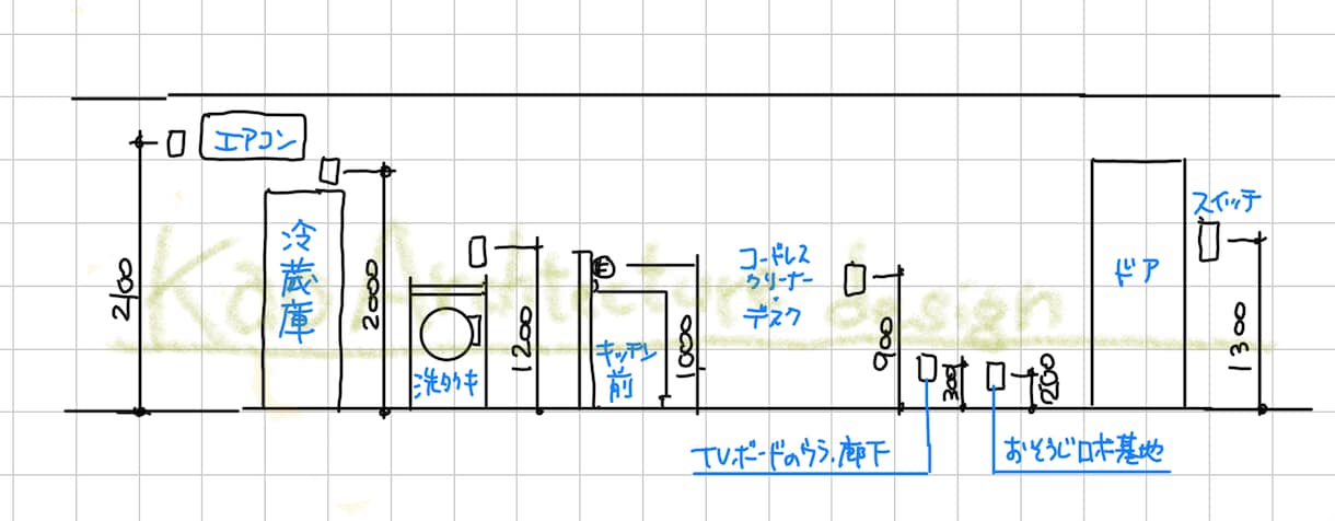 間取り確定後のおうちの電気配線計画を見直しします ー家具、家電の配置、外構計画と併せて電気配線アドバイスー イメージ5