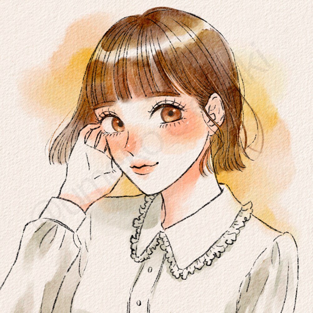 商用可☆おしゃれ水彩アイコン描きます かわいすぎない大人なアイコンお任せあれ♬ イメージ3