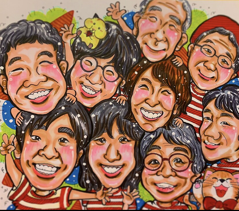 似顔絵を描きます 皆様が笑顔になれる、そんな似顔絵を描いています イメージ8