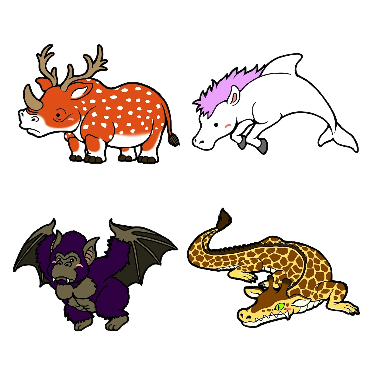 混合生物描きます 動物を掛け合わせて新しい生き物を作ってみませんか。 イメージ4
