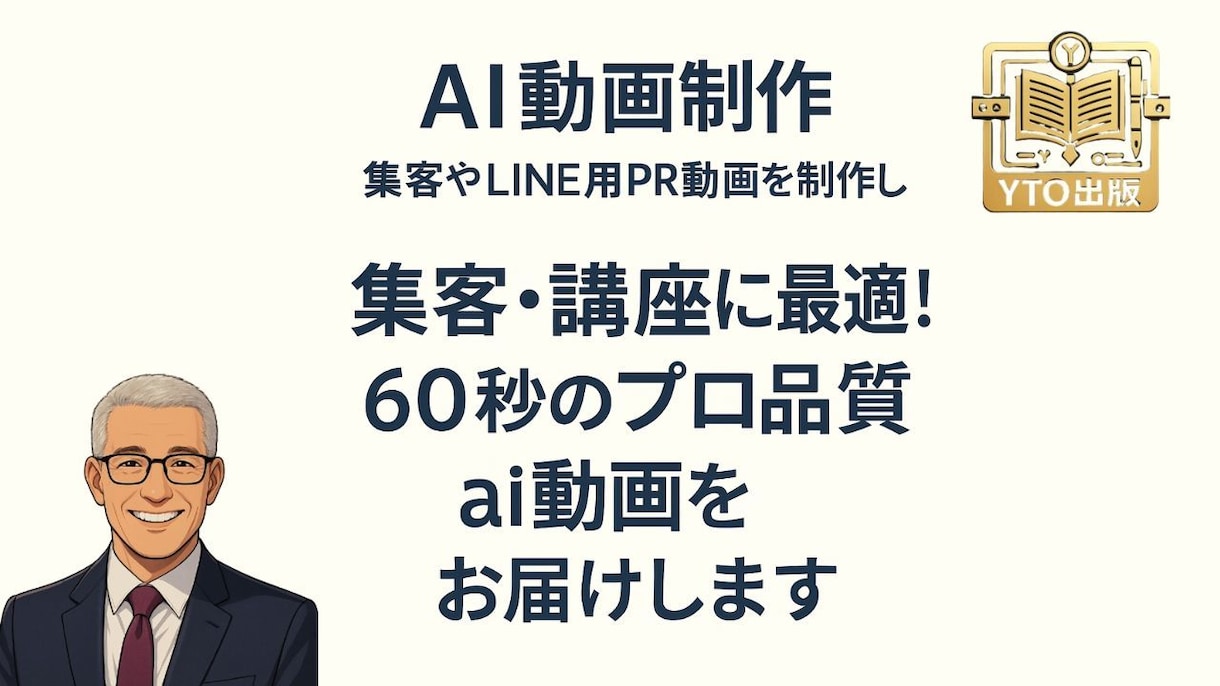 ai動画制作｜集客やLINE用PR動画を制作します 集客・講座に最適！60秒のプロ品質ai動画をお届けします イメージ1