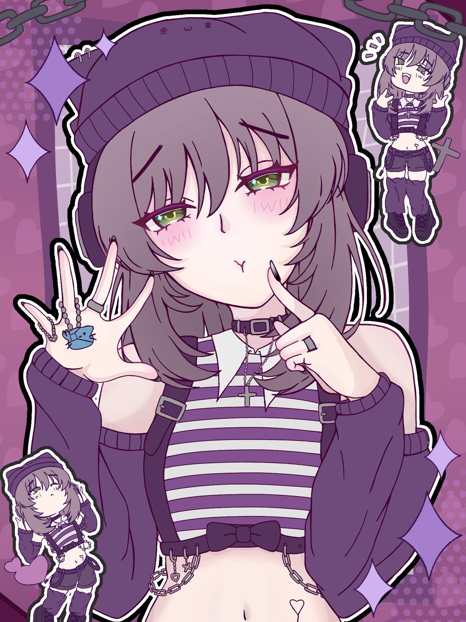 あなたの雰囲気に合わせた1枚絵を制作します バストアップから全身まで！VTuberさん○オーダーメイド○ イメージ1