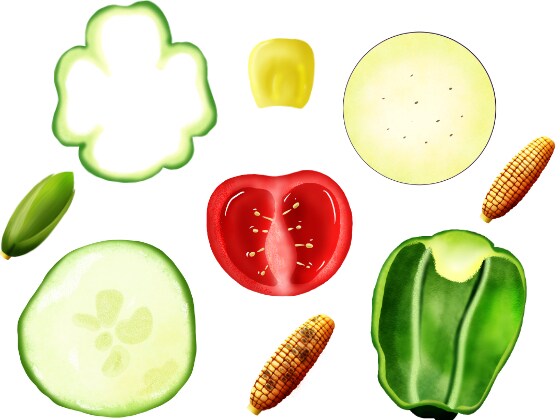 美味しそうな食べ物イラスト描きます リアルも可愛いデフォルメOK！コミケや即売会お手伝いします！ イメージ4