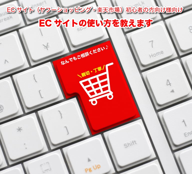 ECサイトの使い方を教えます ECサイト（ヤフーショッピング・楽天市場）初心者の方向け♪ イメージ1