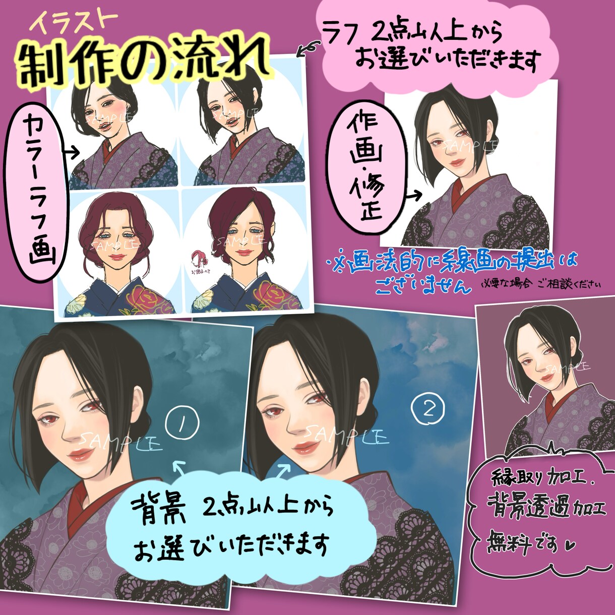 イラストお描きします SNS用のアイコン、動画用、お好みのイラスト作成いたします。 イメージ4