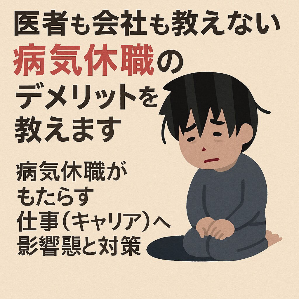 医者も会社も教えない病気休職のデメリットを教えます ♥病気休職がもたらす仕事(キャリア)への影響と対策 イメージ1