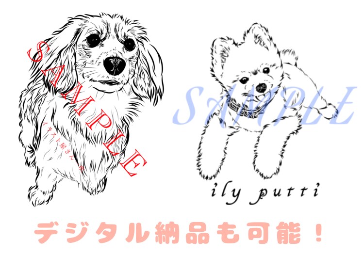 特急！ペットの似顔絵をトライバルで色紙に描きます 可愛い家族をお洒落に飾ってみませんか？記念日プレゼントにも♡ イメージ4
