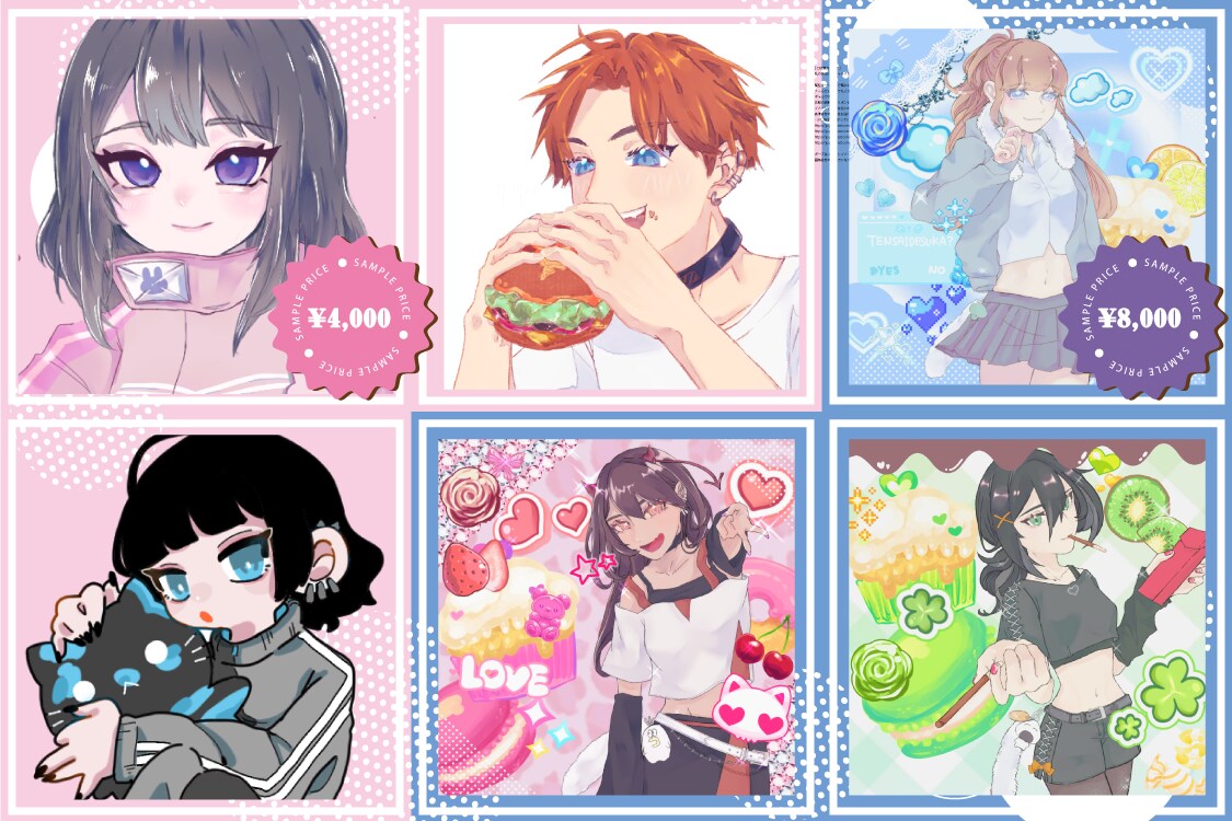 4月【SNSアイコン用イラスト】描きます ご希望のイラストをオーダーメイド イメージ2