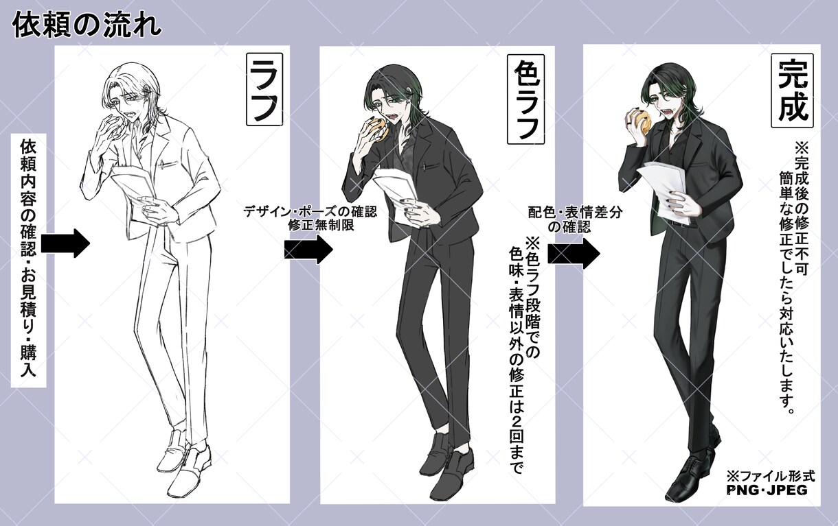 アイコン・立ち絵制作いたします 厚塗りで雰囲気のあるイラストを制作します！ イメージ3