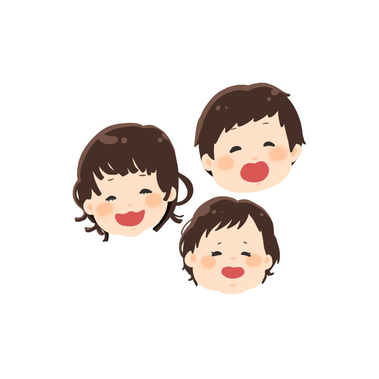 縁取り線無しのシンプル似顔絵作成します ◎プレゼントやアイコン◎商用OK◎シンプルな似顔絵◎ イメージ3