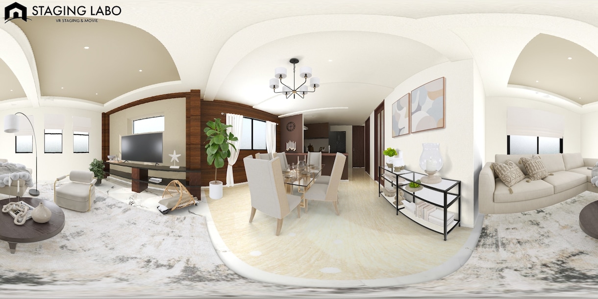 家のなかを歩く！360°バーチャルツアー作成します 住まいを体感できる内見ツアー！営業力アップに活用しませんか？ イメージ3