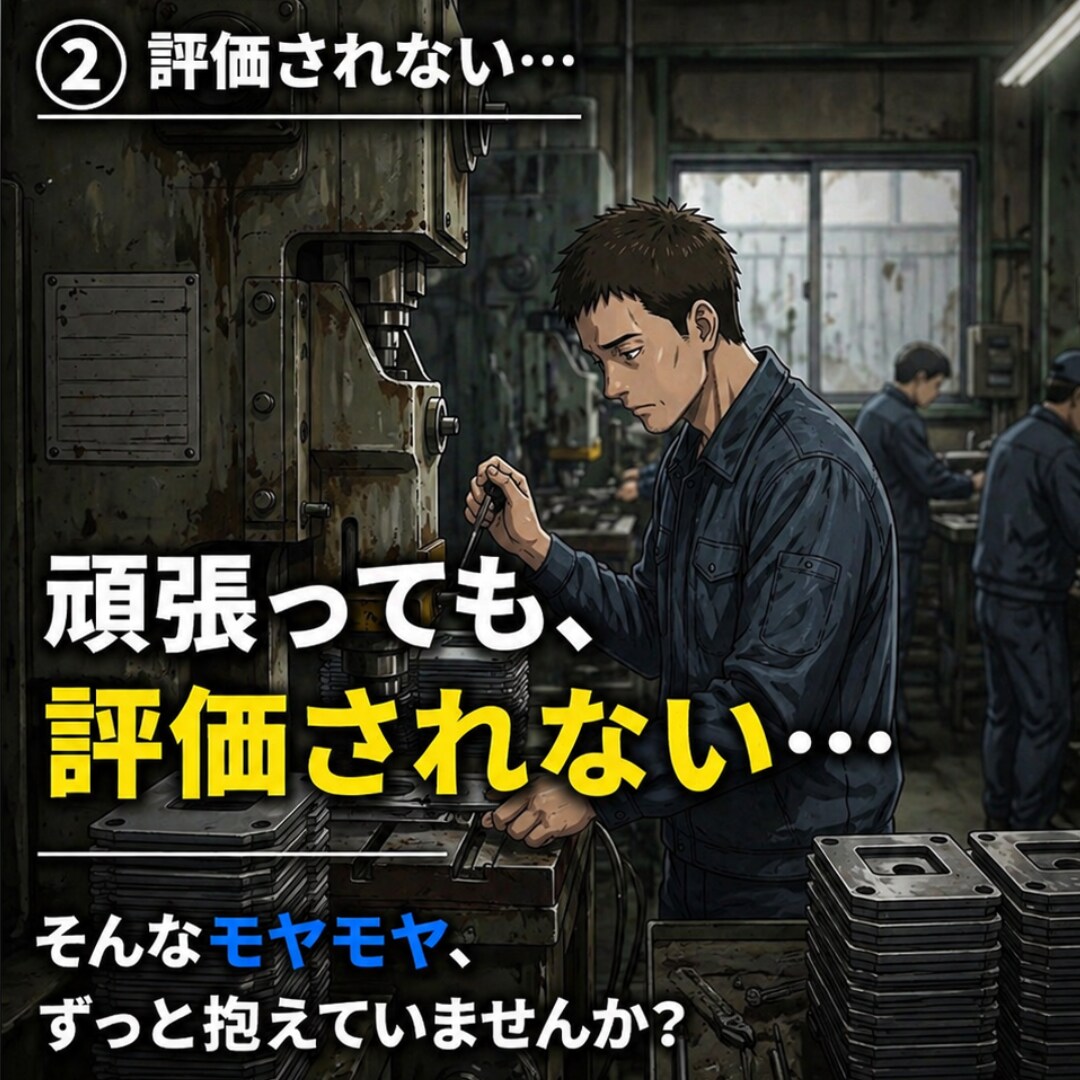 頑張っても評価されない人へ 現場の班長が話聞きます 頑張りを無視されてしんどい方へ イメージ2