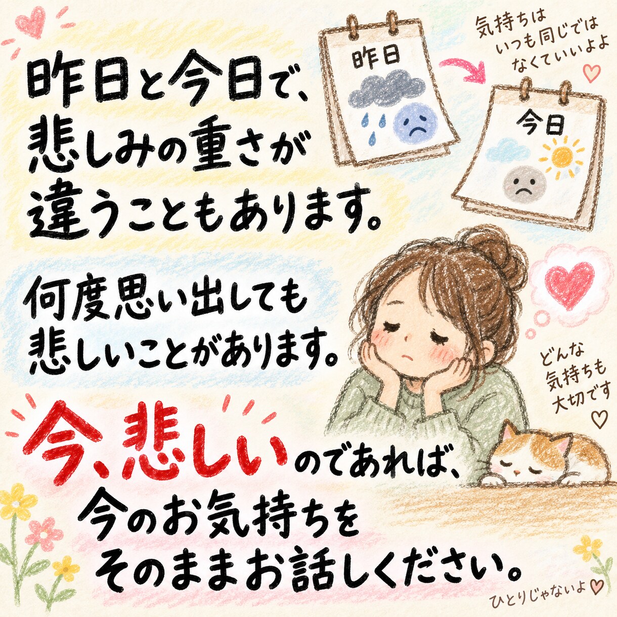 大切な人を亡くした悲しみをメッセージでお聞きします 言葉にならない悲しみに、あなたのペースで寄り添います。 イメージ5