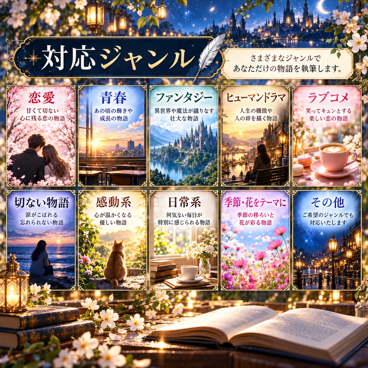 設定や想いから心に残る小説を執筆します 設定だけでもOKです。あなた専用の物語を執筆いたします。 イメージ3