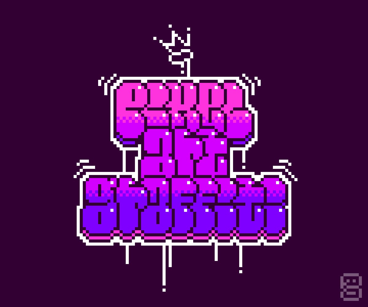 ドット絵のオリジナルグラフィティを制作いたします 他にはないドット絵グラフィティをオーダーメイド、商用利用可 イメージ1