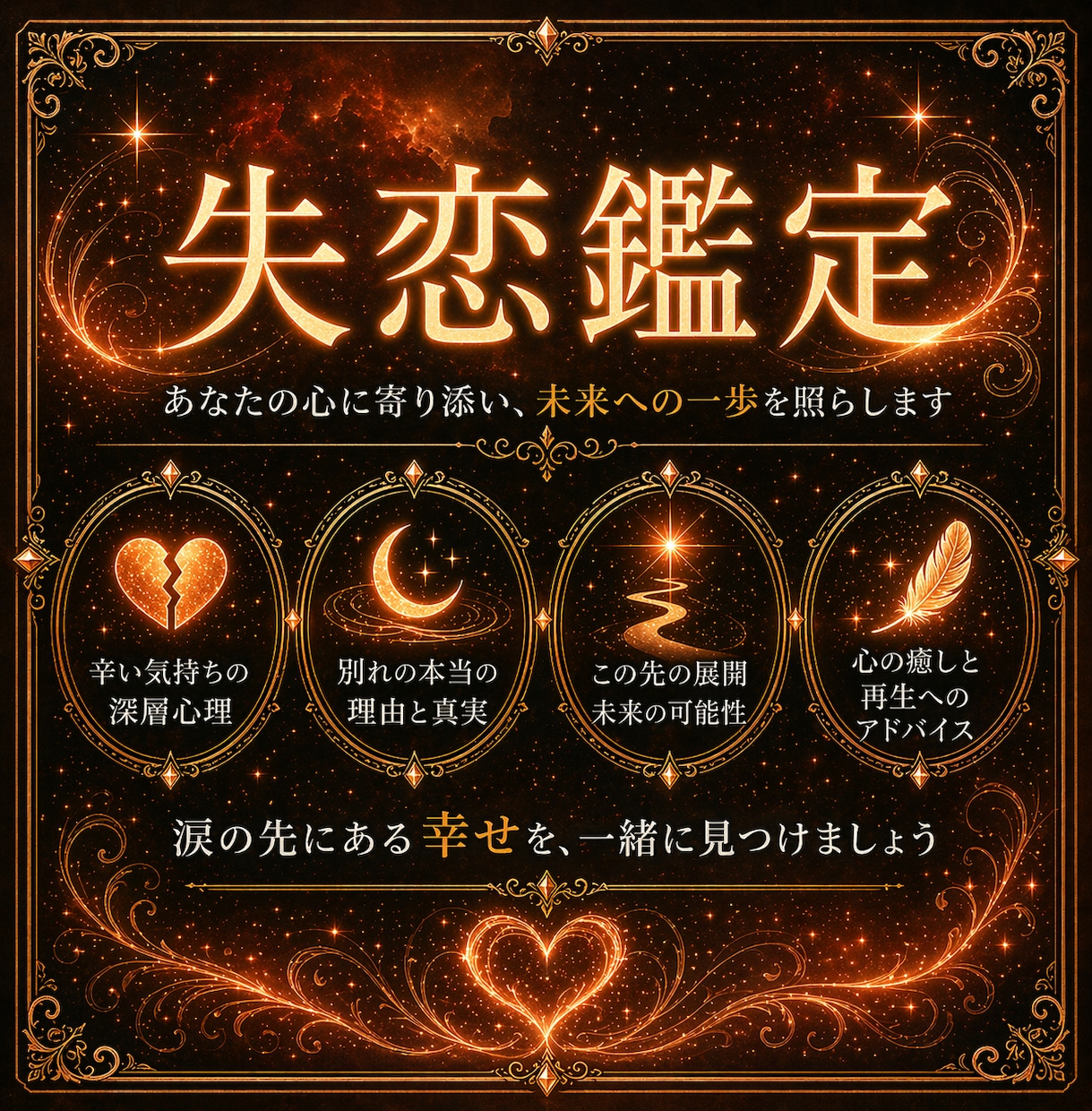 なぜ彼は離れていったのか、失恋について鑑定します 心の奥の声、二人の縁、そして見えない未来をお伝えします イメージ1