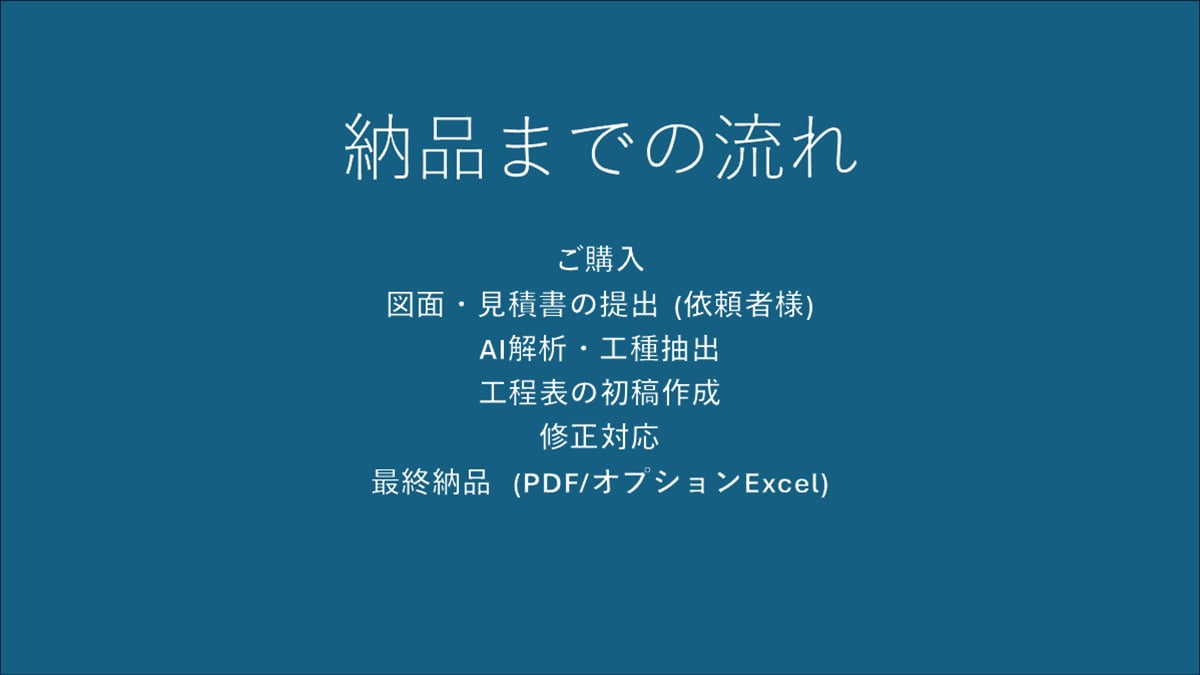 建築士がAI工程表を作成します 図面から最適な工程表を作成します 。 イメージ6