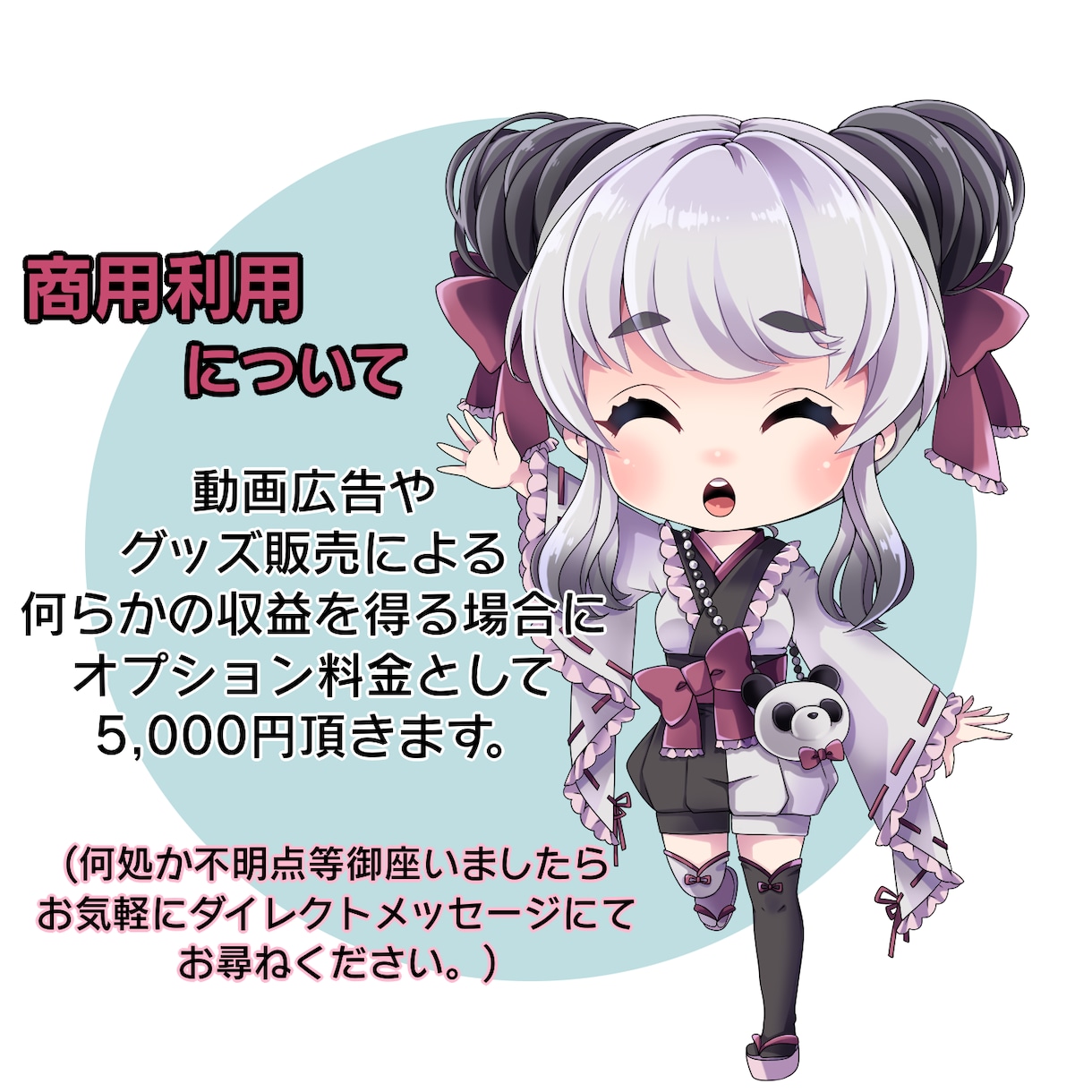 貴方のお気に入りキャラクターをミニキャラにします デフォルメしたミニキャラが好きな方に イメージ3