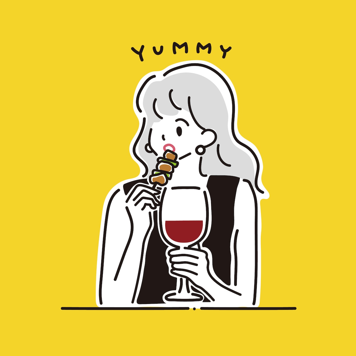 お写真を元にシンプルなイラスト描きます 抽象的だけどどこか似てる、そんな雰囲気の線画を描きます！ イメージ1