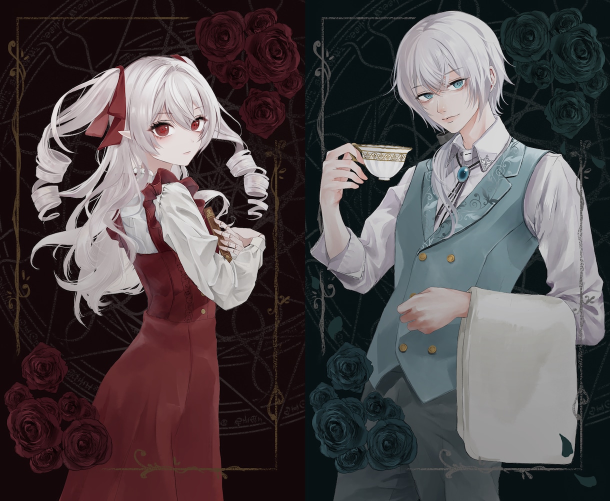 再開☆メイクが可愛いイラスト描きます おしゃれで大人可愛いメイク、まつ毛が特徴のイラストです。 イメージ8