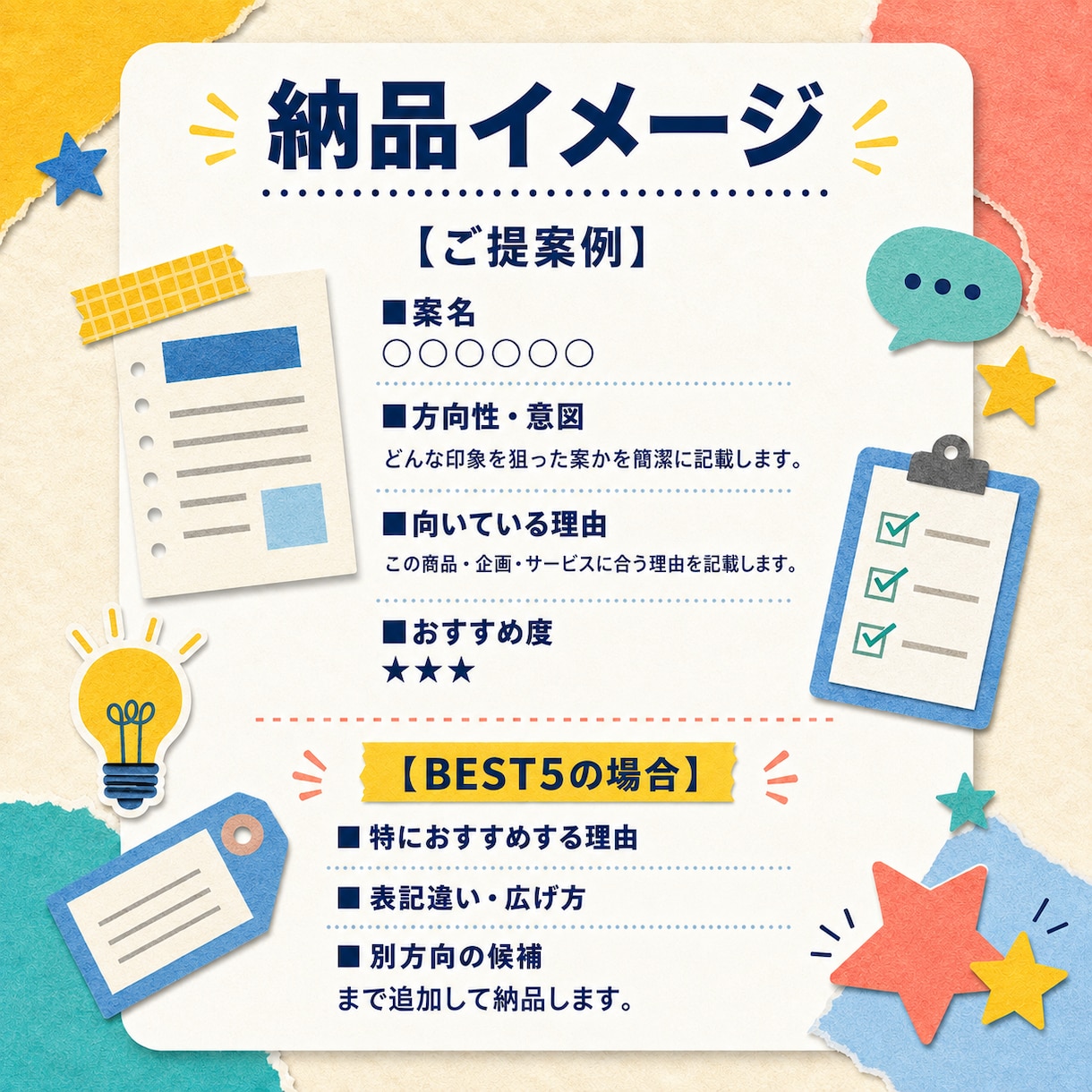 名前・タイトル・キャッチコピーを20案考えます たくさん考えて、いい言葉だけを厳選して提案します イメージ2
