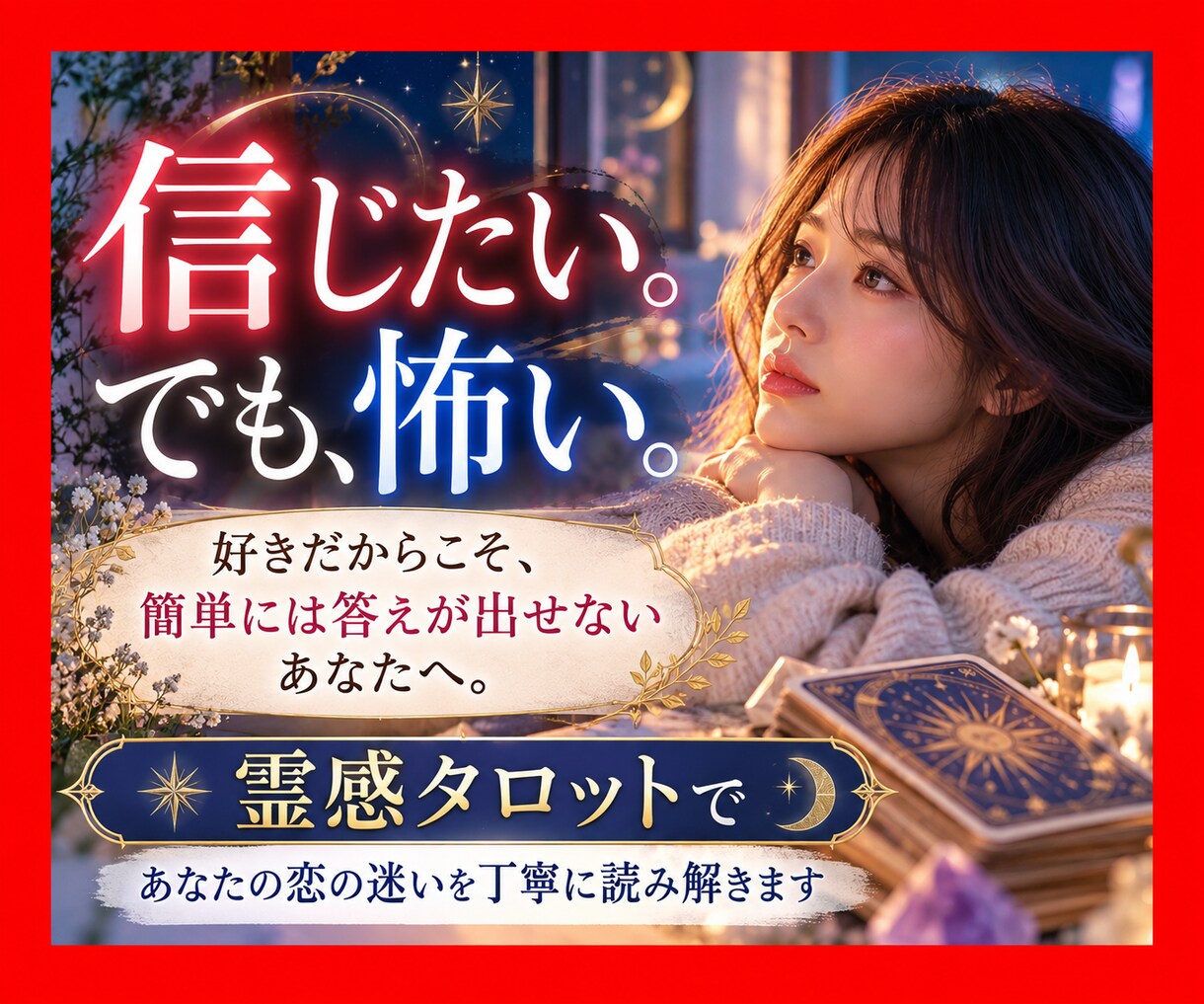私のこと、本当に好き？彼を信じていいか占います お悩みの奥にある本音まで読み解き、これからを一緒に考えます イメージ1