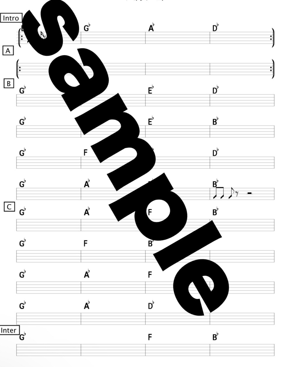 譜面がなくて困っている方へ、1から作ります 即日をモットーに譜面作成します。 イメージ1