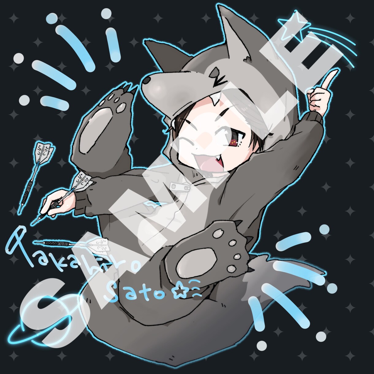 かわいいミニキャラお描きします かわいいアイコンやグッズ用に使えるミニキャラをお描きします！ イメージ2