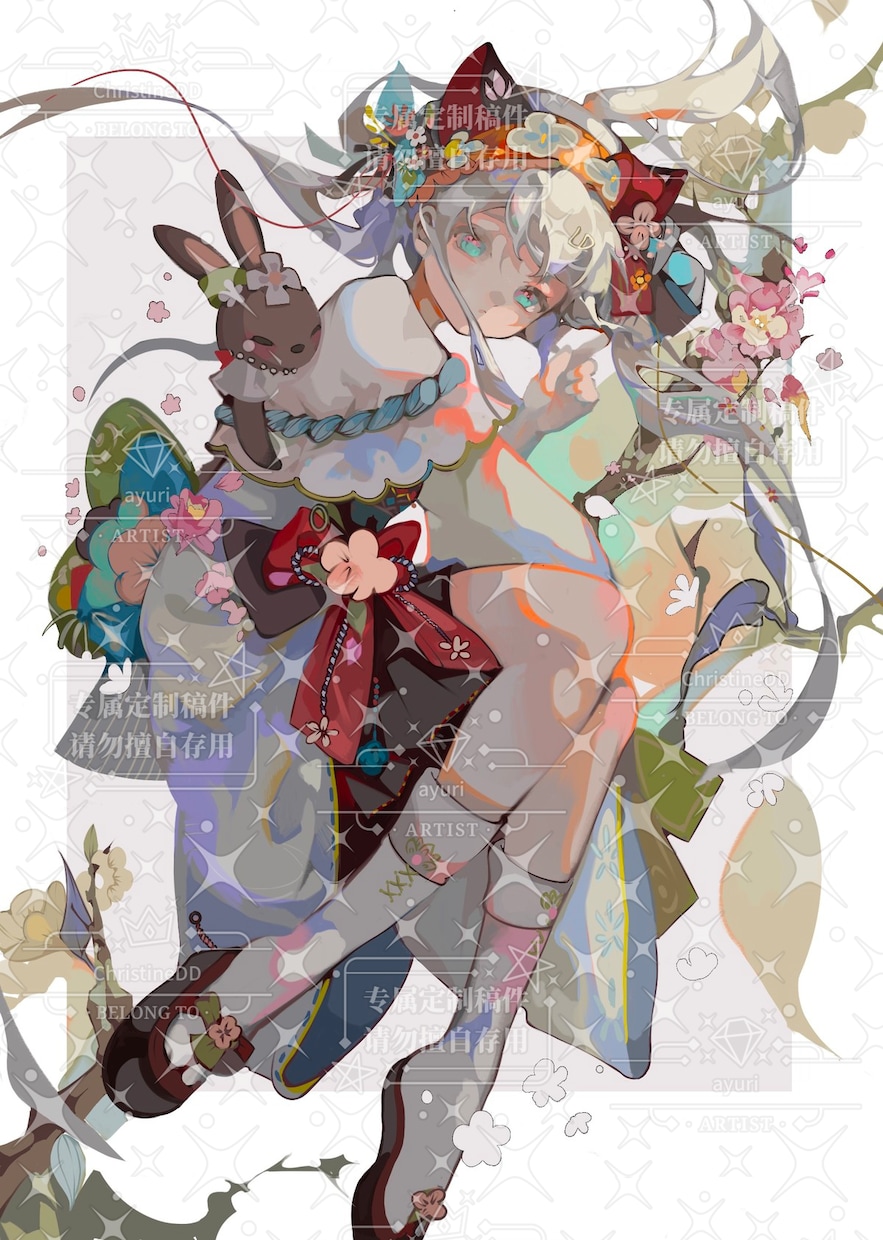 超可愛い女の子のイラストを描きます 明るくてカラフルな色使いが得意です。）））） イメージ4