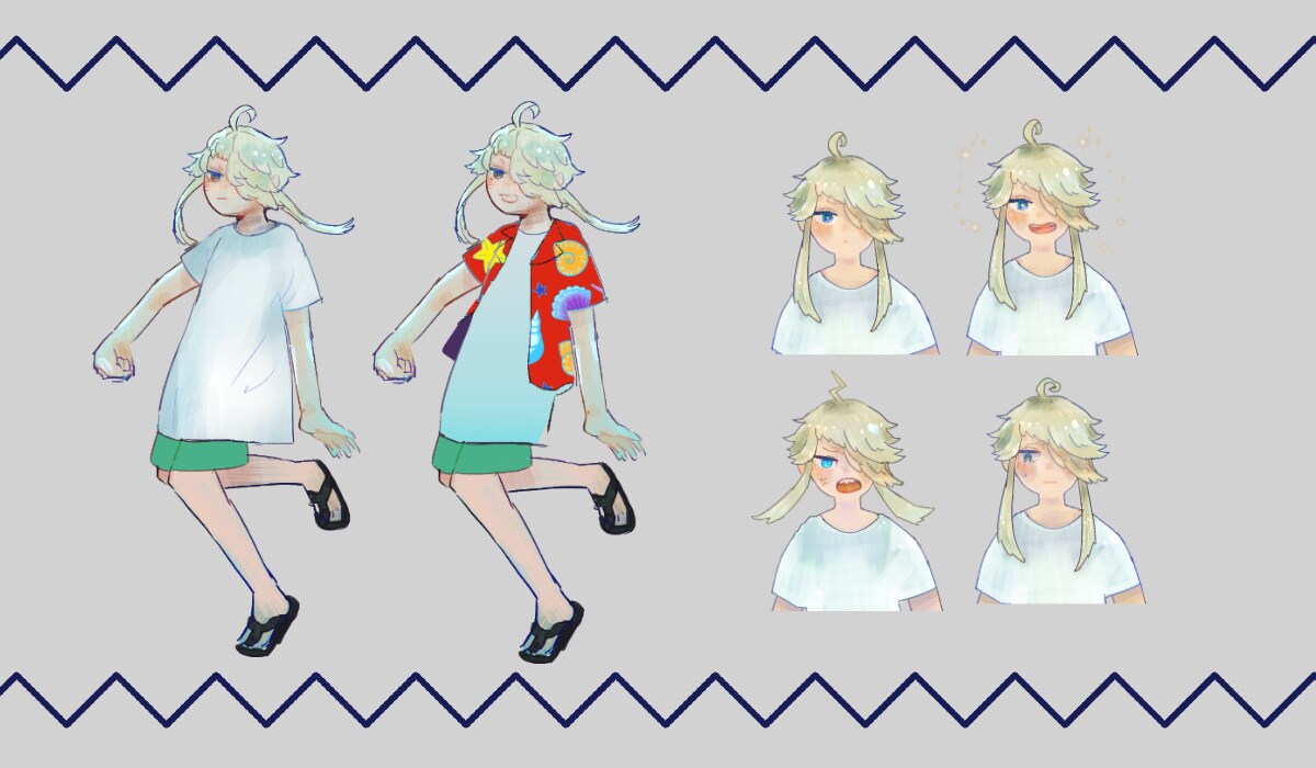 かわいい雰囲気のキャラクターイラストを作成します 動画サムネイル、TRPG、鑑賞用などにお使いいただけます イメージ3