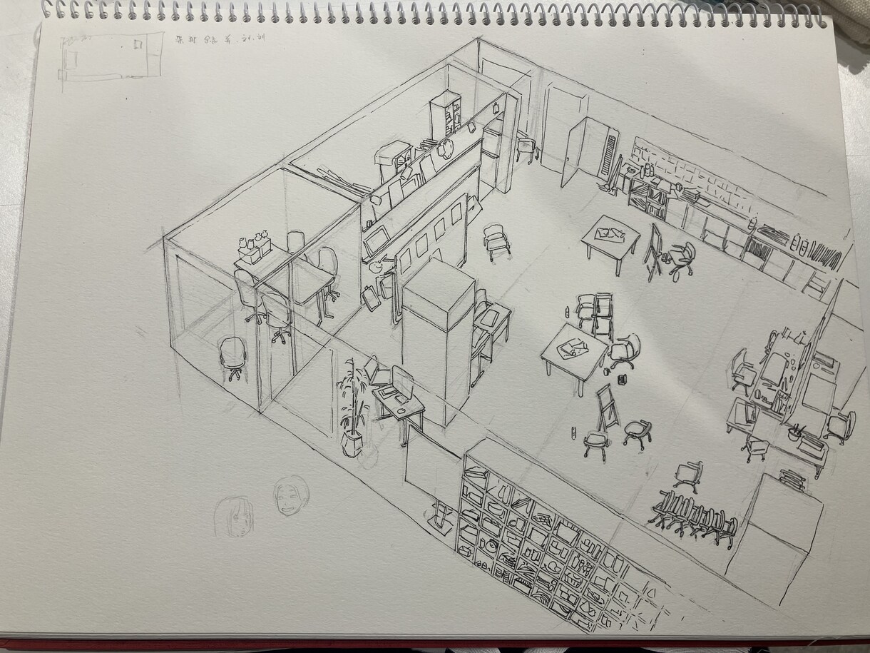 温かい室内の絵を描きます。ます 手描きで、温かみのある室内イラストを描きます。 イメージ4