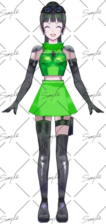 SFキャラクターの女の子をDL販売します IRIAM・TRPG・配信などに使用できます イメージ3