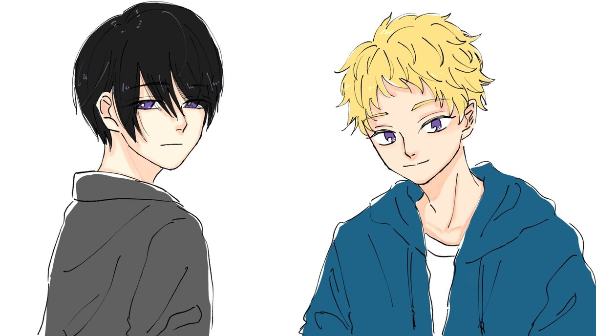 SNSアイコンなどのイラストを描きます シンプルな絵、正面からの顔が得意です。 イメージ2