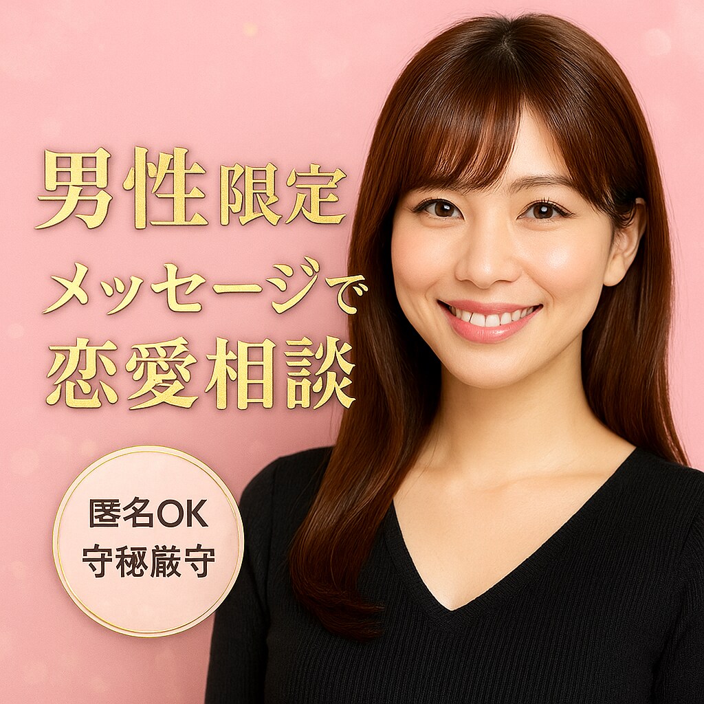 恋愛関係のお悩み相談乗ります 【男性限定】恋愛/人間関係のモヤモヤ、ここで一回降ろそう♡ イメージ1