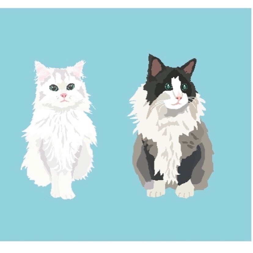 愛犬愛猫(ペット)を可愛くイラストにします 大好きなペットをデーター化して活用の幅を広げよう！ イメージ6