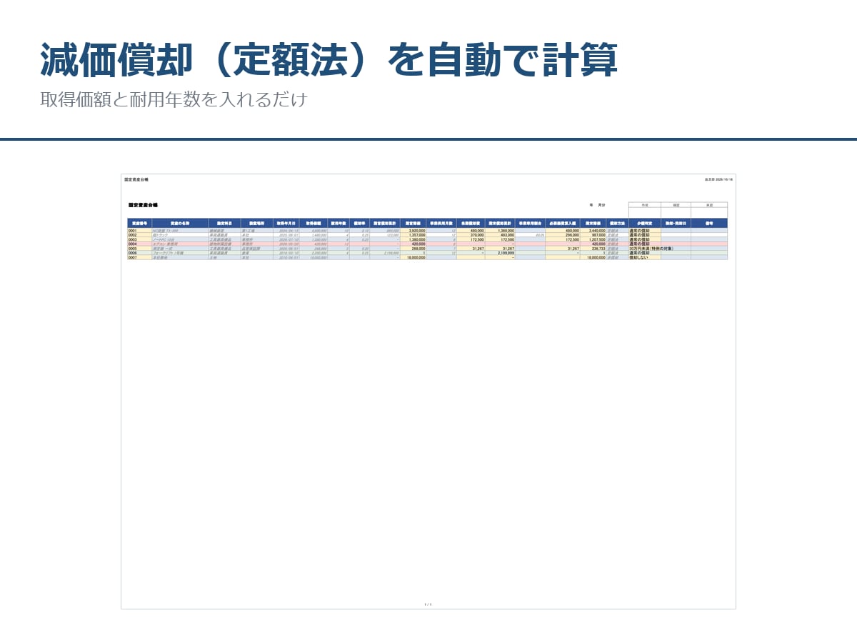 青色申告の帳簿9点セットをExcelでお渡しします 印刷して綴じられる／空と記入例つきの2本立て イメージ5