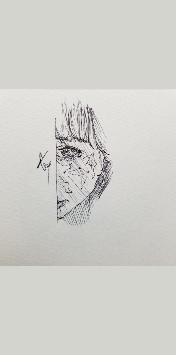 似顔絵、イラストを描きます デッサン、ペン画、シンプルタッチ。 イメージ9