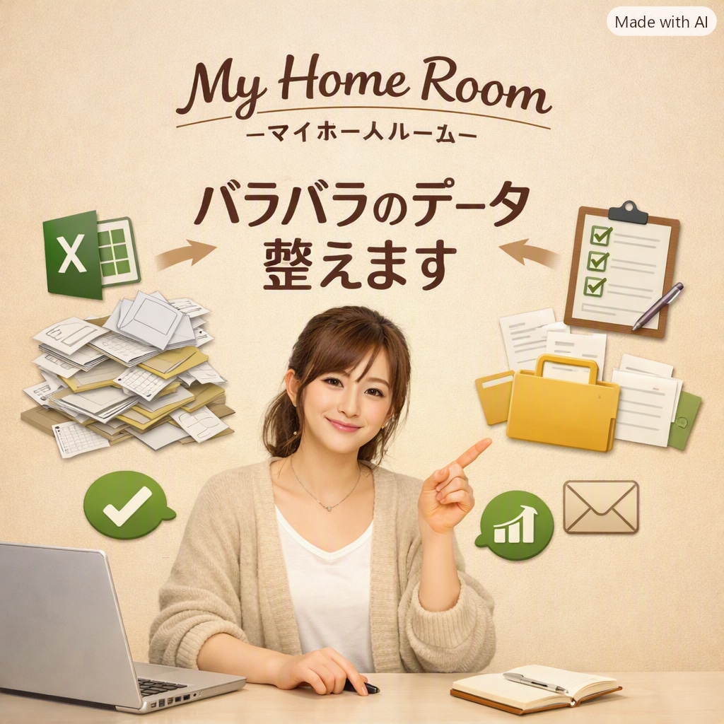 バラバラなデータを見やすく整理します バラバラなデータを見やすく、使いやすい形に整えます イメージ1