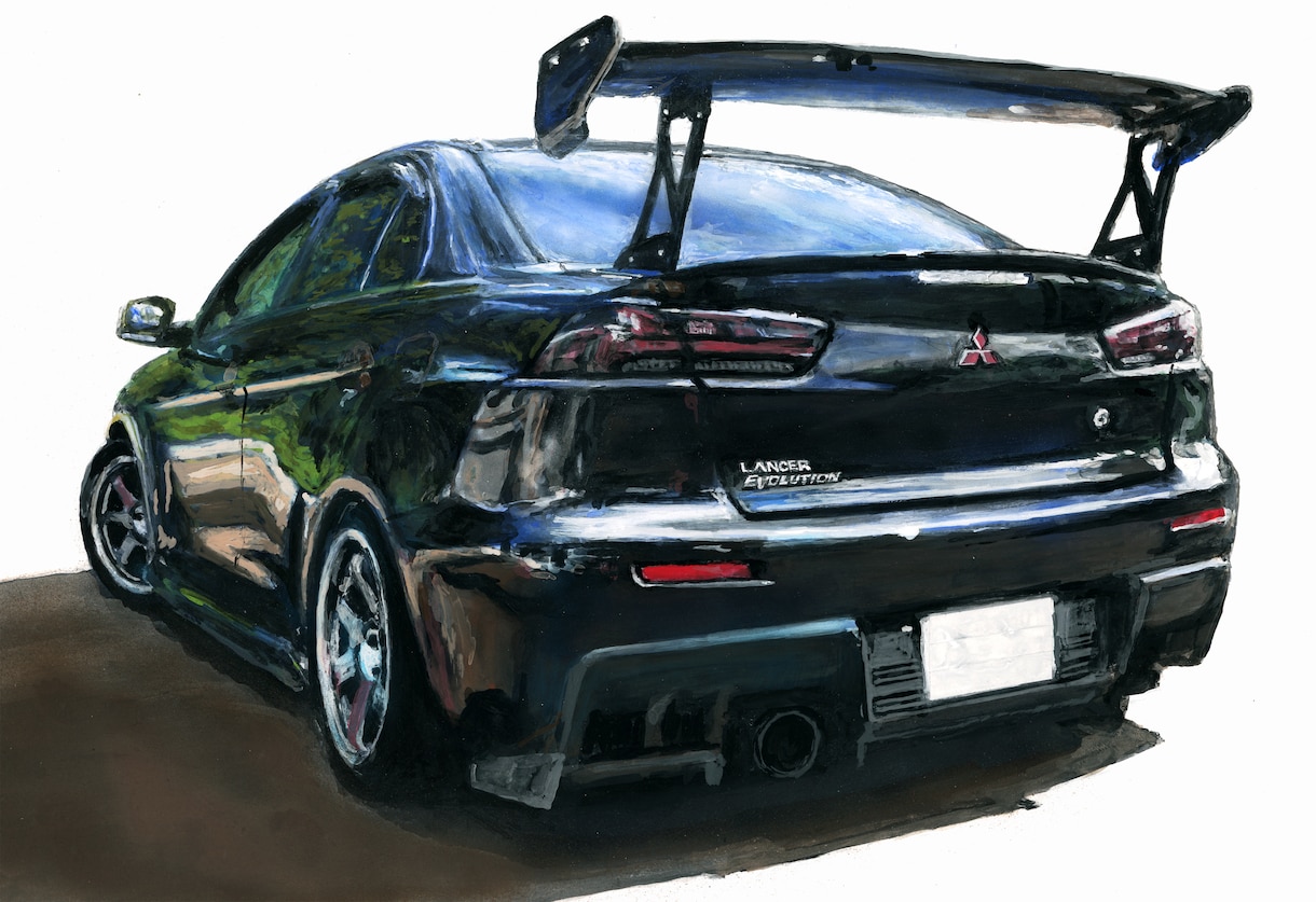 手描きであなたの大切な愛車を写実的に表現いたします 今の愛車思い出の愛車の絵をお部屋やガレージに飾りませんか イメージ8