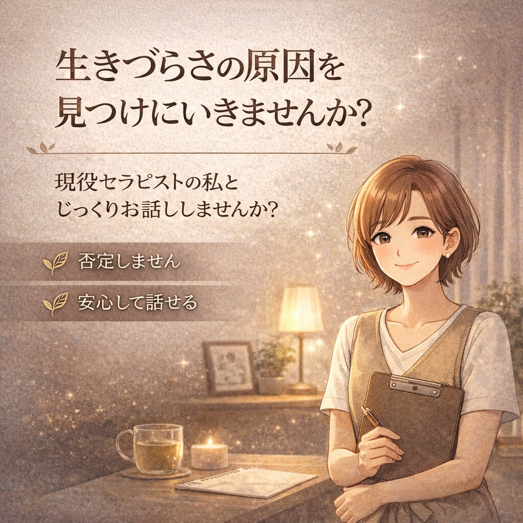 あなたの生きづらさの原因を見つけにいきます お話の深掘りで、あなたが軽やかに生きられる思考のヒントを発掘 イメージ1