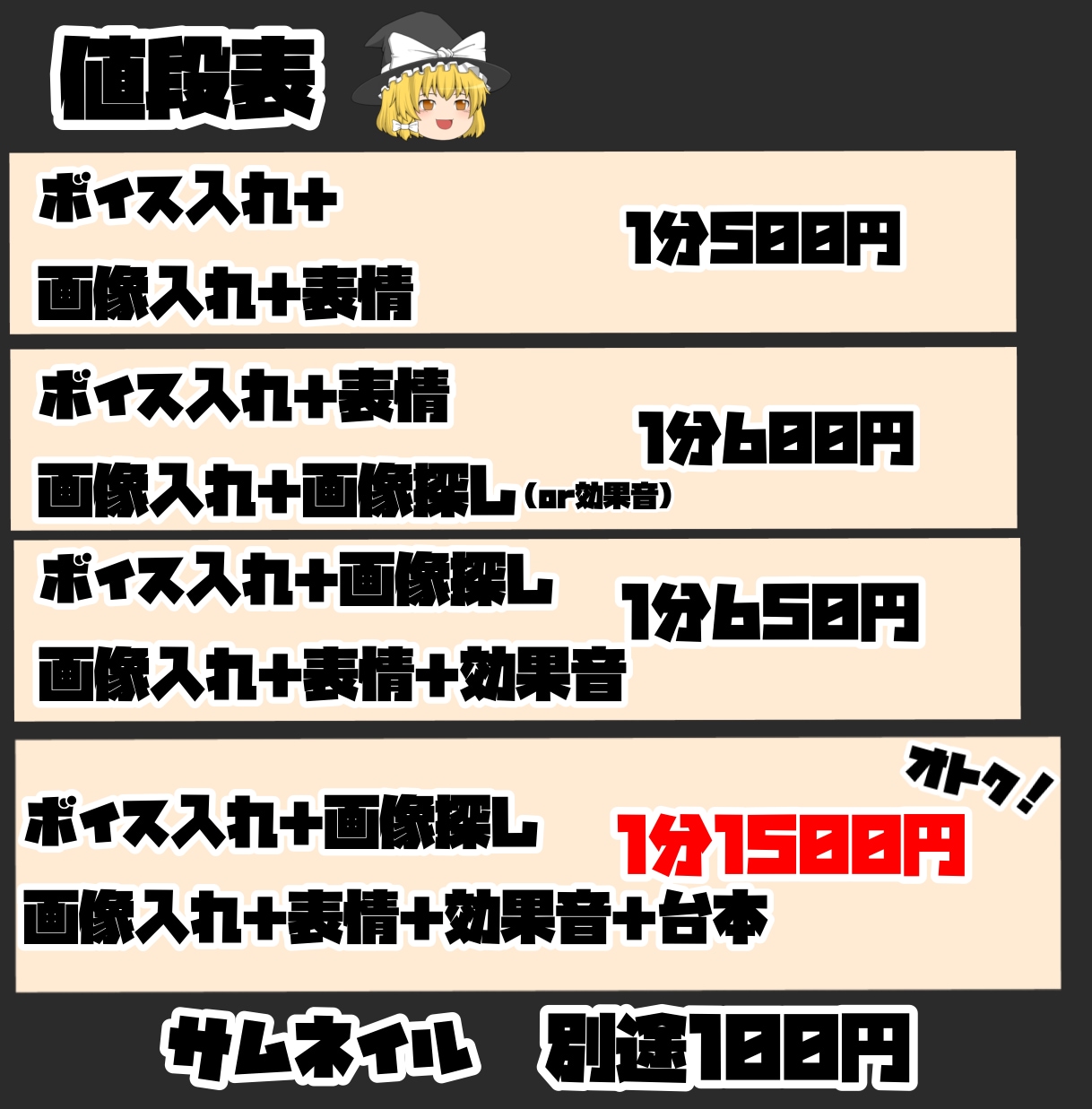 丸投げ可！ゆっくり動画作ります 丸投げ可能！ゆっくり制作歴2年の者が制作します！ イメージ2